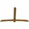 Ekena Millwork Bellingham Rough Sawn Timber Gable Bracket, Western Red Cedar, 84"W x 56"H x 2"D x 6"F, 16/12 Pitch GBW084X56X0206BEL00RWR - alternate 5